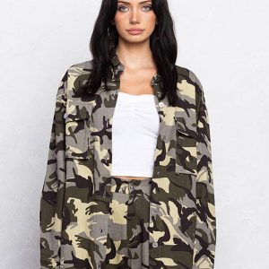No Vacancy - Oversize military shacket