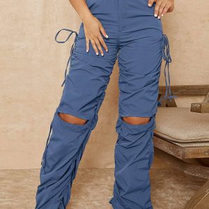 Flarix - Cut out drawstring side pants
