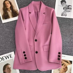 Solid Color Minimalist Stylish Versatile Blazer