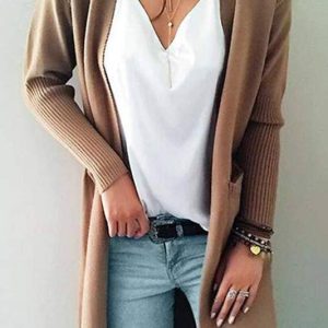 Flarix - Perfect transitional casual loose knit cardigan