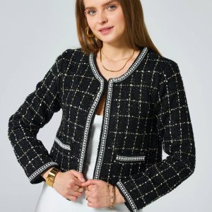 Frime - Tweed jacket with rhinestones - 2562