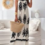 Sheer Trend - Loose Sleeveless Printed Split-Joint Spaghetti-Neck Maxi Dresses