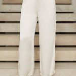 MILIO MILANO - SILKY RAYON WIDE LEG PANTS(5771-BEIGE)