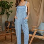 MILIO MILANO - LINEN OVERALLS(720405-DENIM BLUE)