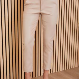 MILIO MILANO - VEGAN LEAHER PANTS(L7149-PU-S-L-BEIGE)