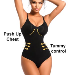 Seamless super compressor stretch tummy control body shaper