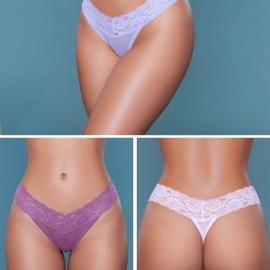 BeWicked - 2201 Mila Thong 3 Pack