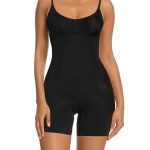 SHAPERX Mid-Thigh Bodysuit Seamless Shapewear for Women